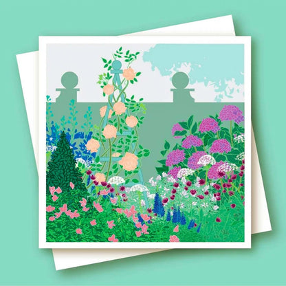 A Border in July Greeting Card - Umbellifer_Just Makers
