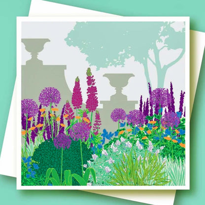 A Border in June Greeting Card - Umbellifer_Just Makers
