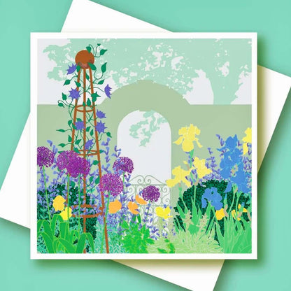 A Border in May Greeting Card - Umbellifer_Just Makers