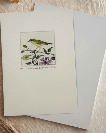 A Delicate Balance Greeting Card - Moira McTague - Just Makers Moira McTague