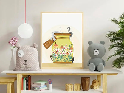 A Jar of Sunshine A4 Print - Sarah Westwood Illustrator_Just Makers