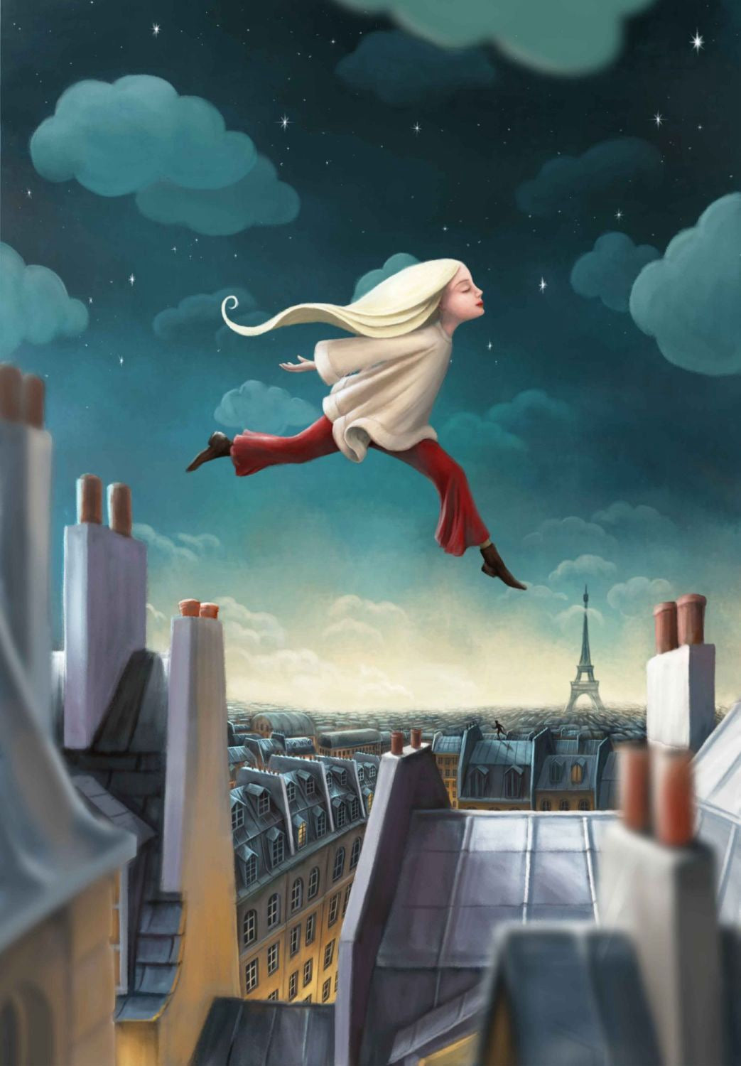 A Run in the Clouds Greeting Card Demelsa Haughton_Just Makers