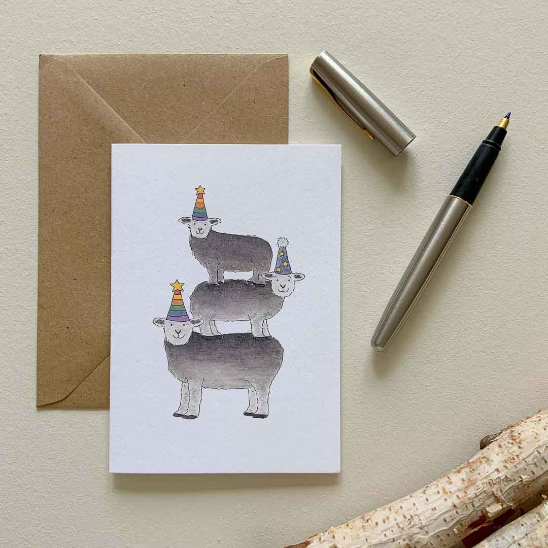 A Woolly Good Time Card - Bramble Wood and Co_Just Makers
