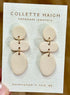 Abstract Dangle Ivory Earrings - CH Handmade_Just Makers