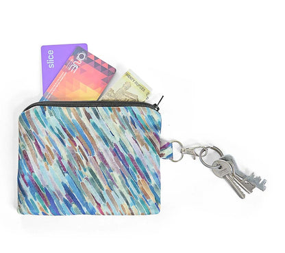 Abstract Silk Pouch / Coin Purse - Pattern Passion_Just Makers