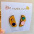 Abstract Spot Studs - Red Paper House_Just Makers