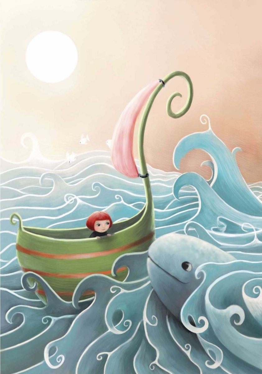 Adventures in a Pea Green Boat Greeting Card Demelsa Haughton - Just Makers Demelsa Haughton Illustration
