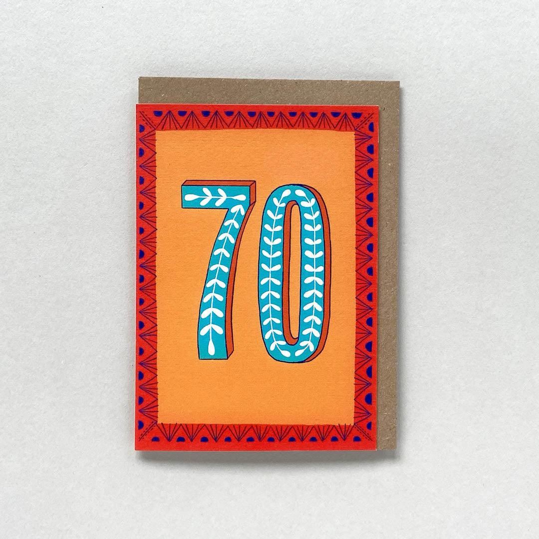 Age 70 birthday card Maggie Magoo_Just Makers