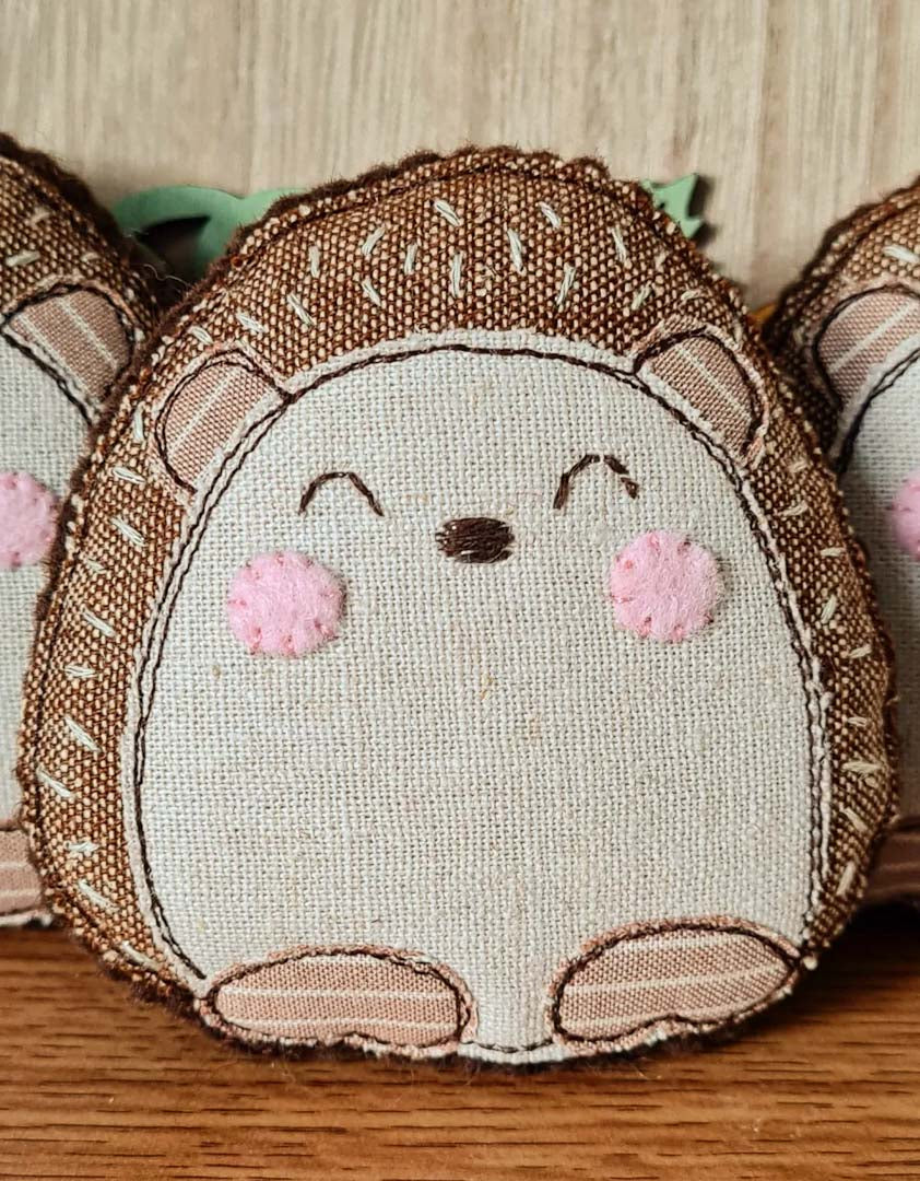 Alice and Audrey Fabric Hedgehog_Just Makers