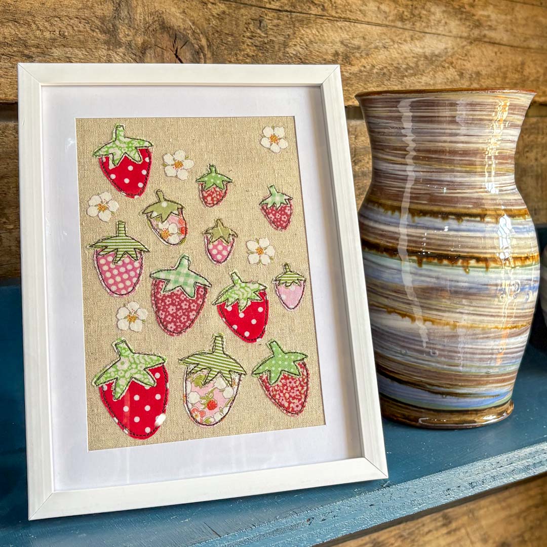 Alice and Audrey Framed Strawberry Fields_Just Makers