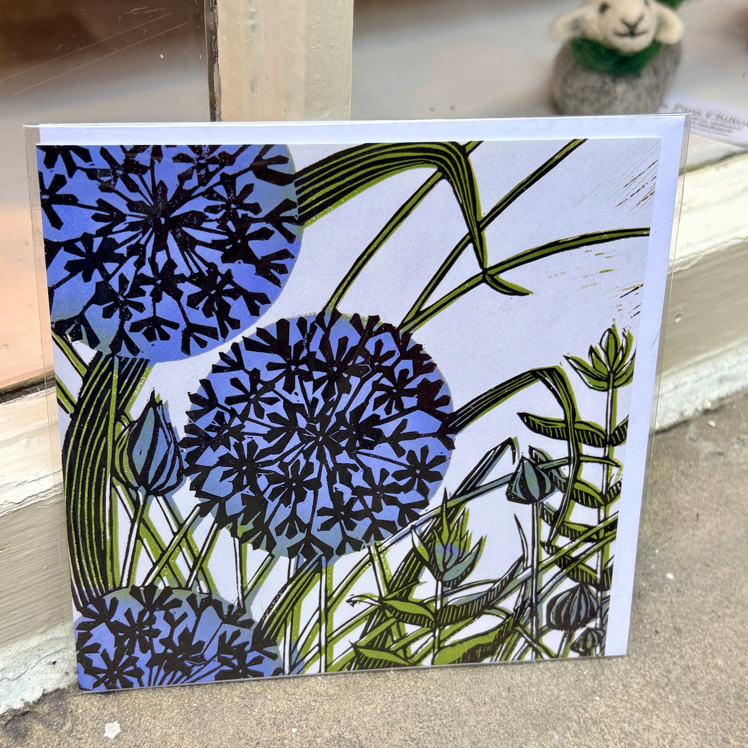 Aliums Greeting Card - Rachel Knowles_Just Makers