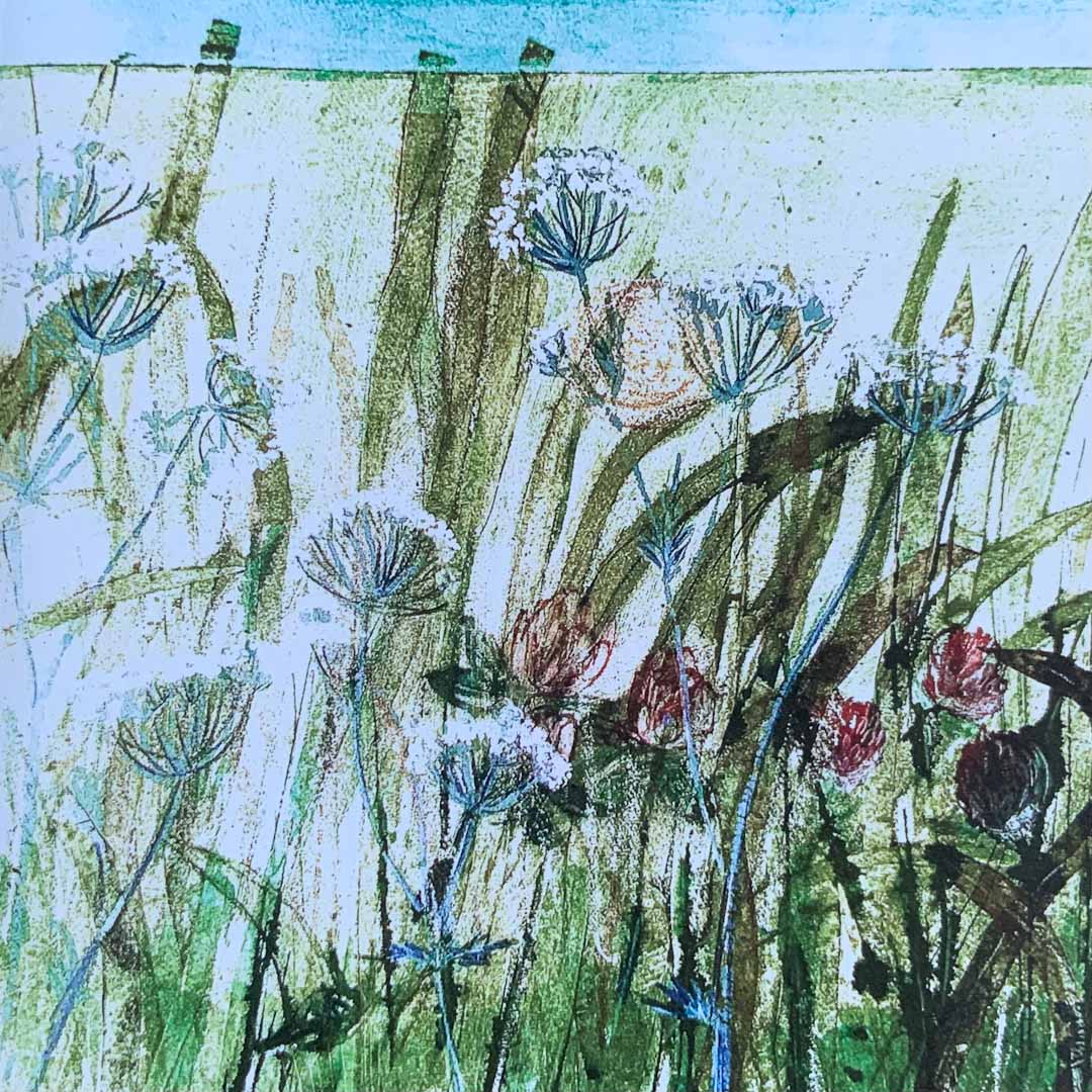 Along the Margins Greeting Card - Gill Kirk_Just Makers
