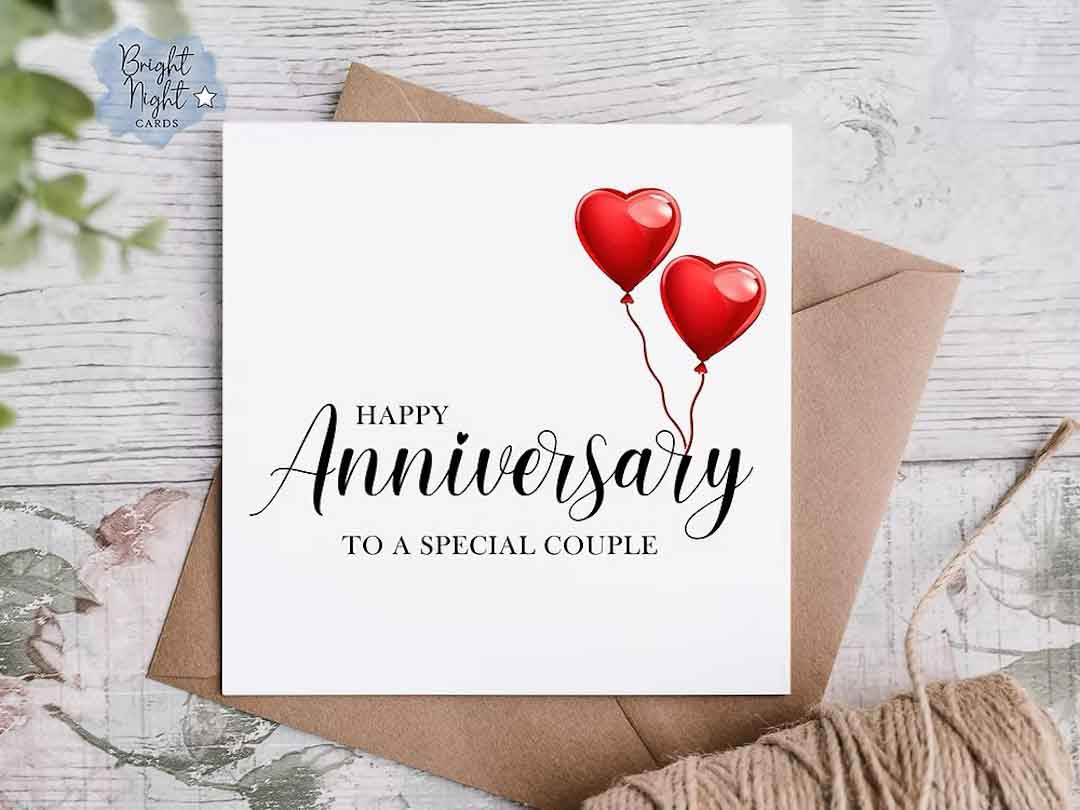 Anniversary Couple Card by Bright Night Cards_Just Makers