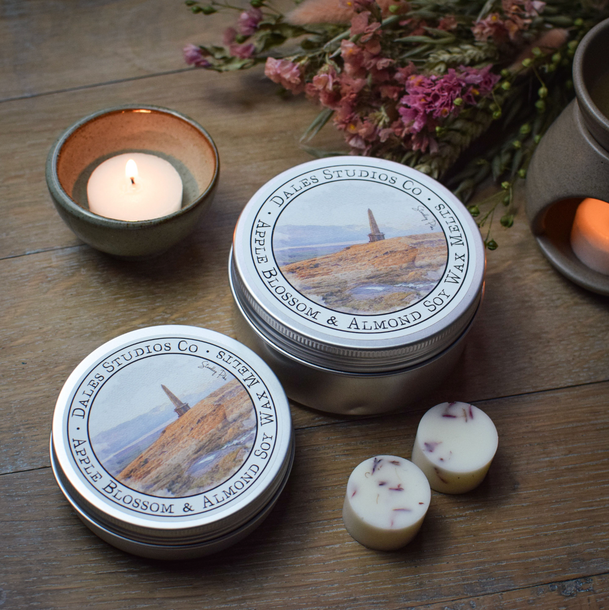 Apple Blossom and Almond Natural Soy Wax Melts - Dales Studios Co_Just Makers