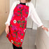 Apron with Pocket - Christmas Poinsettia_Just Makers