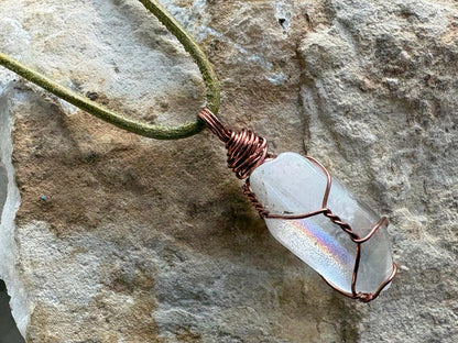 Aura Quartz Necklace - Hart, Body and Soul_Just Makers