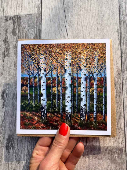 Autumn Days Greeting Card - Sarah Jane Nicholls - Just Makers Sarah Jane Nicholls