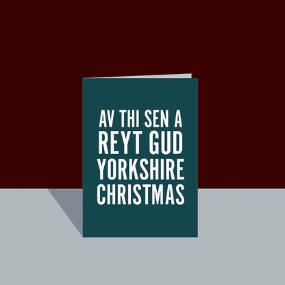 Av a Reyt Gud Yorkshire Christmas Card - JAM Artworks_Just Makers