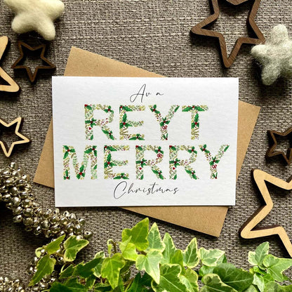 Av a Reyt Merry Christmas Card - HD Designs_Just Makers