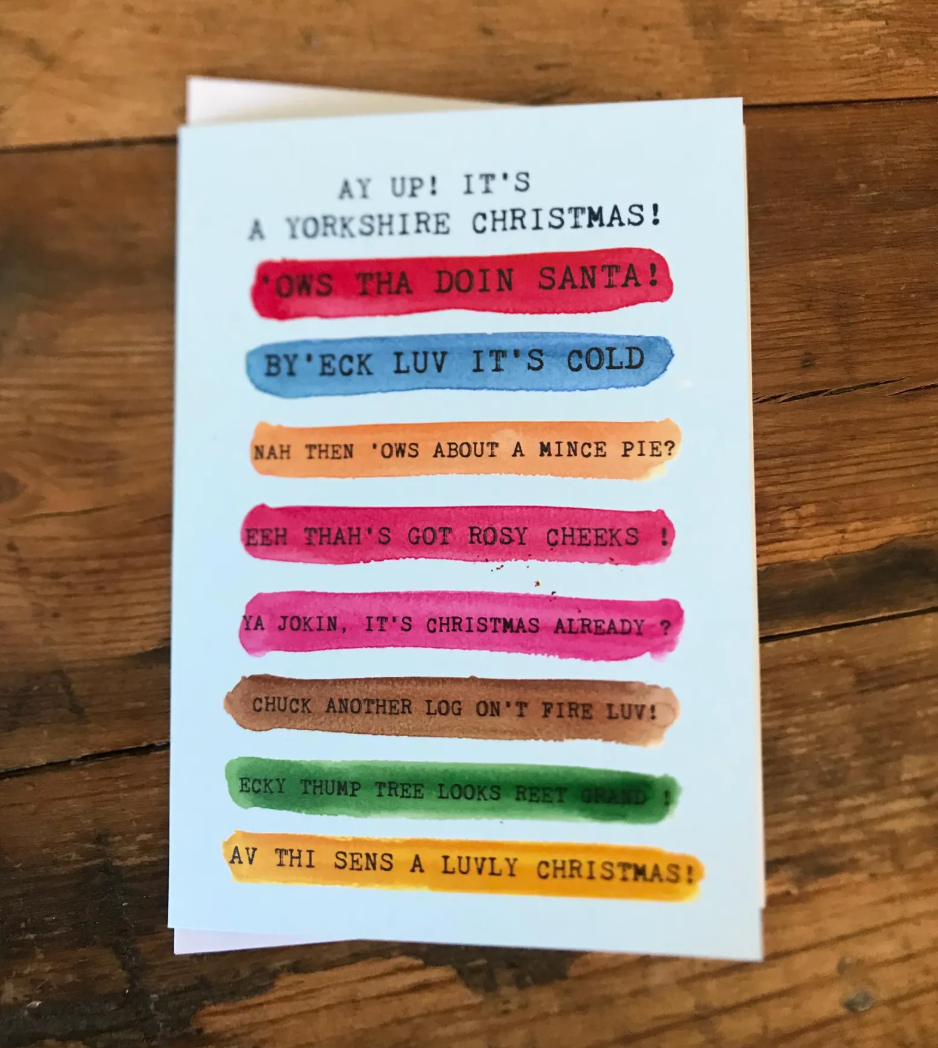 Ay Up Yorkshire Christmas Cards (Pack of 5) | The Proverbial Hare_Just Makers