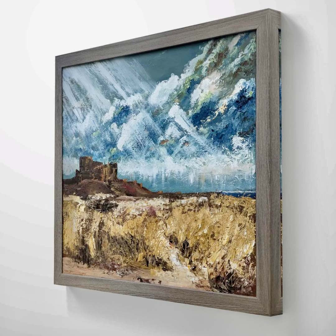 Bamburgh Castle Original Oil Painting - Paul Mirfin_Just Makers