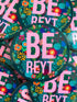 Be Reyt Floral Coaster - JAM Artwork_Just Makers
