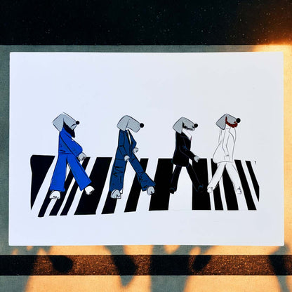 Beatles Sprocket A4 Print - Sarah Westwood Illustrator_Just Makers