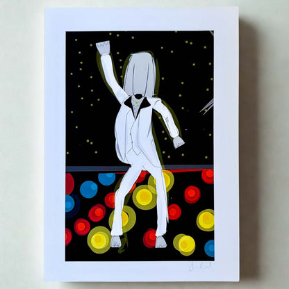 BeeGees Sprocket A4 Print - Sarah Westwood Illustrator_Just Makers