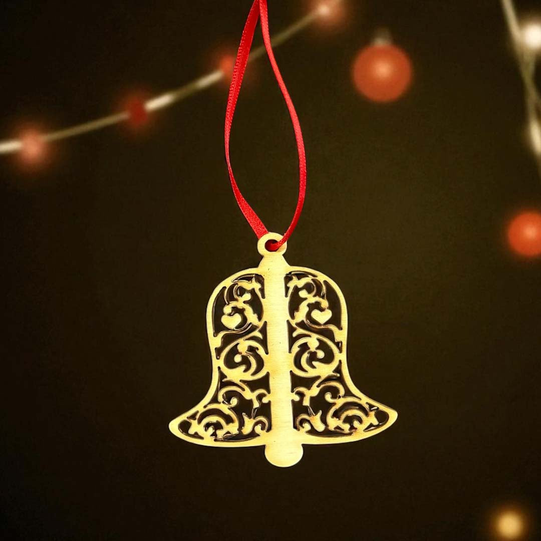 Bell Wooden Decoration - Woodcutter Creations_Just Makers
