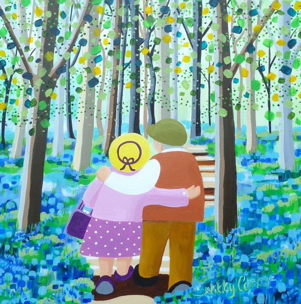 Best Friends and Bluebells Greeting Card - Nikky Corker_Just Makers