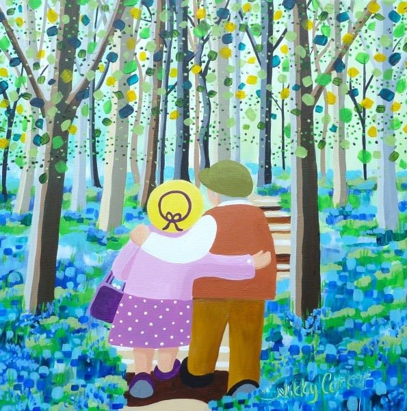 Best Friends and Bluebells Greeting Card - Nikky Corker - Just Makers Nikky Corker