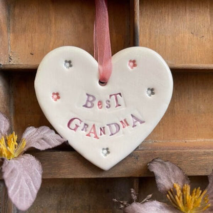 Best Grandma Heart - Jamali Annay Designs - Just Makers Jamali Annay Designs