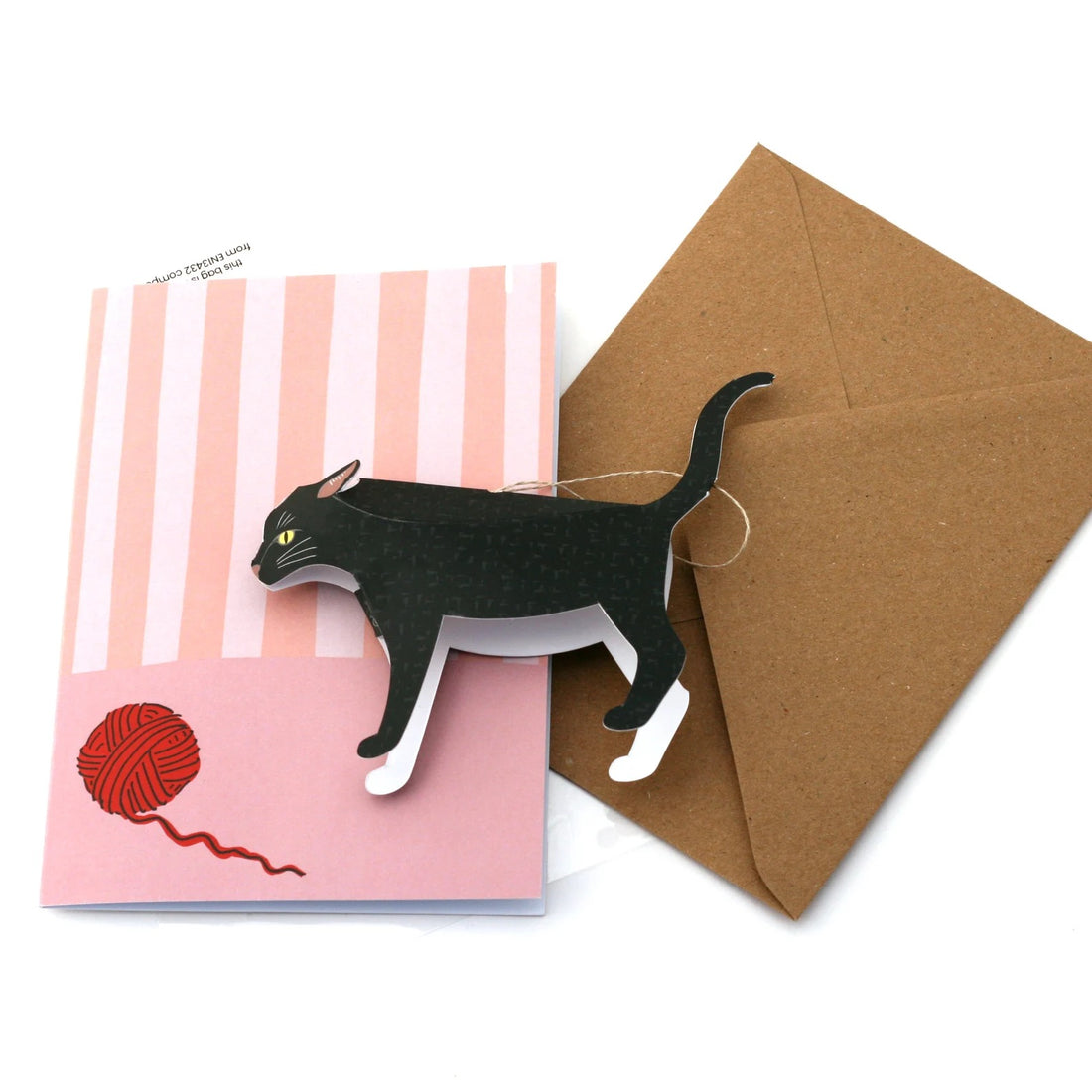 Black Cat Pop-Up 3D Card &amp; Decoration_Just Makers