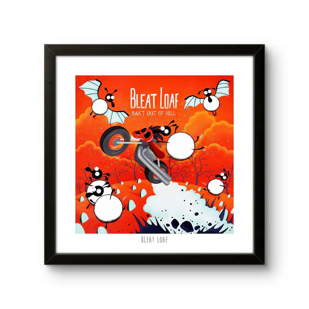 Bleat Loaf 10" Print - Mervyn Tay Art - Just Makers Mervyn Tay Art