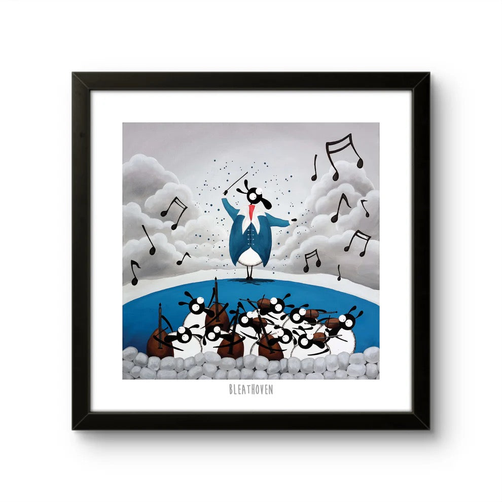 Bleathoven 10&quot; Print - Mervyn Tay Art_Just Makers
