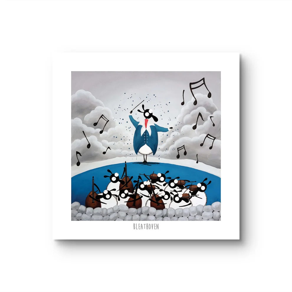 Bleathoven 10&quot; Print - Mervyn Tay Art_Just Makers