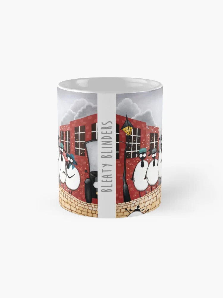 Bleaty Blinders Ceramic Mug - Mervyn Tay Art_Just Makers