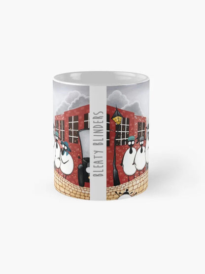 Bleaty Blinders Ceramic Mug - Mervyn Tay Art_Just Makers