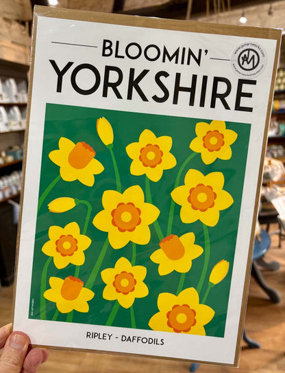 Bloomin Yorkshire Ripley Daffodils Print - JAM Artworks_Just Makers