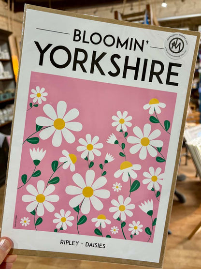 Bloomin Yorkshire Ripley Daisies Print - JAM Artworks_Just Makers