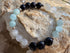 Blue Goldstone, Aquamarine & White Moonstone Bracelet - Hart, Body and Soul_Just Makers