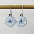 Blue and White Hand Drawn Lines Earrings - 830 Degrees_Just Makers