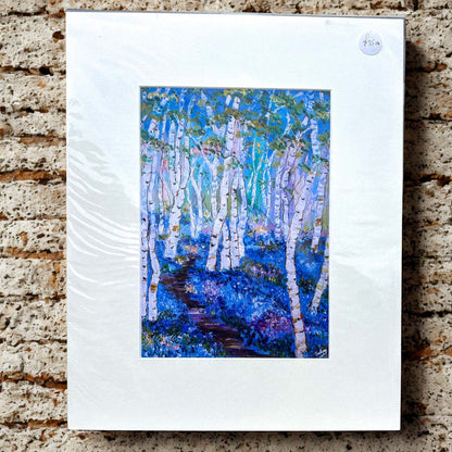 Bluebells and Silver Birch Print - Julia Wardingley_Just Makers