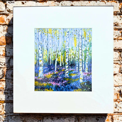 Bluebells in Spring Mounted Print - Julia Wardingley_Just Makers