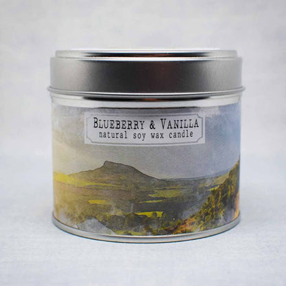 Blueberry and Vanilla Natural Soy Candle - Dales Studios Co - Just Makers Dales Studios Co