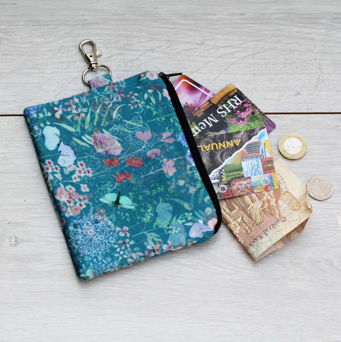Botanical Meadow Silk Pouch  - Pattern Passion_Just Makers