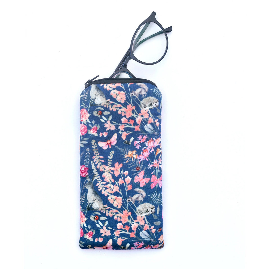 Botanical Wildlife Silk Glasses Case - Pattern Passion_Just Makers