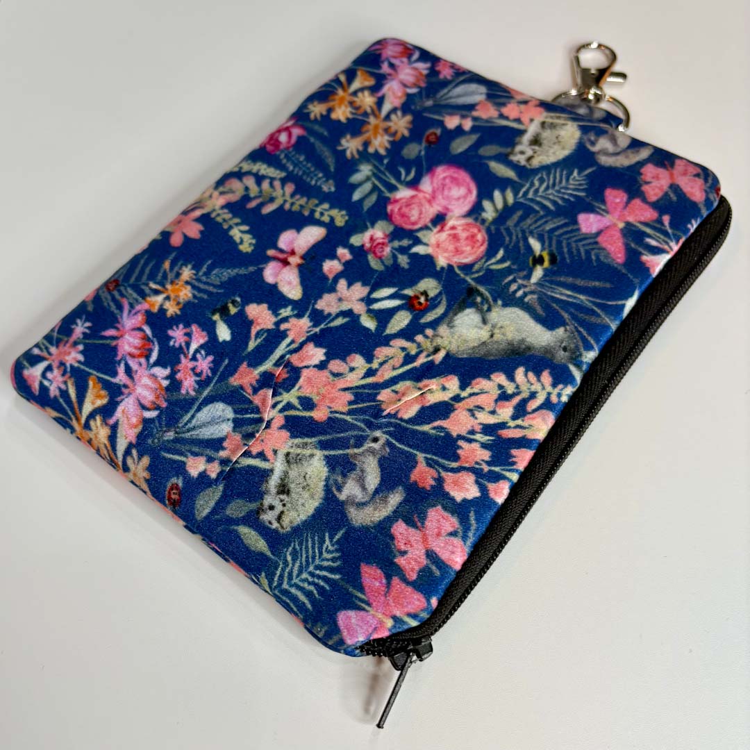 Botanical Wildlife Silk Pouch  - Pattern Passion_Just Makers