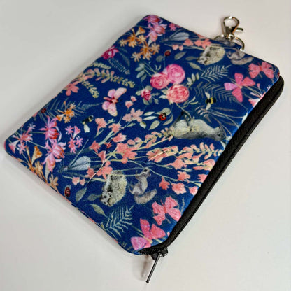 Botanical Wildlife Silk Pouch  - Pattern Passion_Just Makers