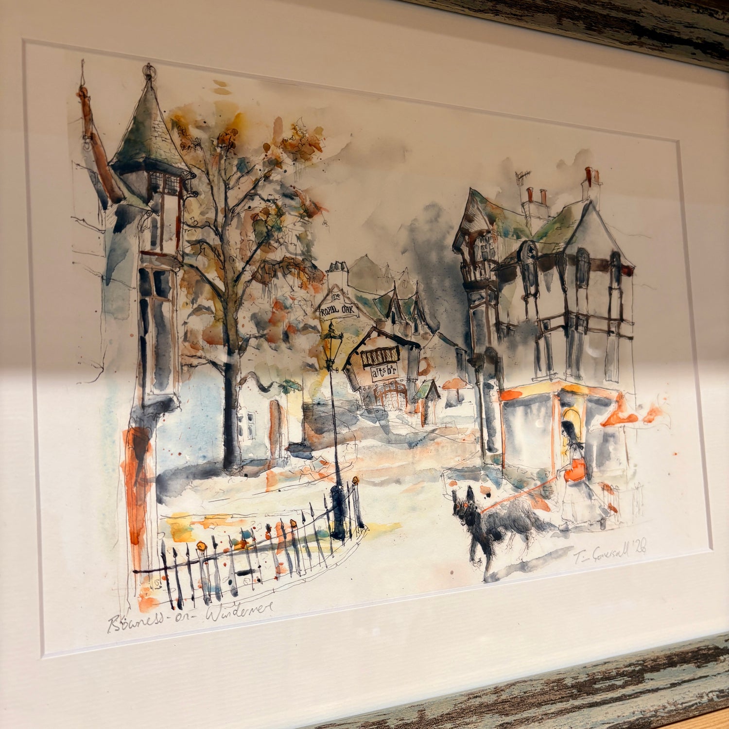 Bowness on Windermere Framed Giclee Print - Tim Gomersall Art_Just Makers